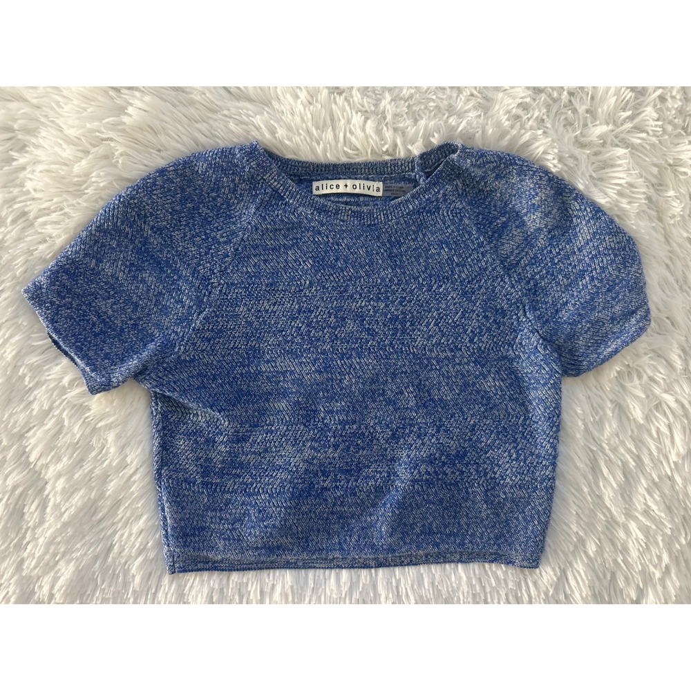 Alice + Olivia Solange Merino Wool Knit Crop‎ Top XS